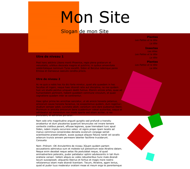 Charte graphique template css grafisan fr